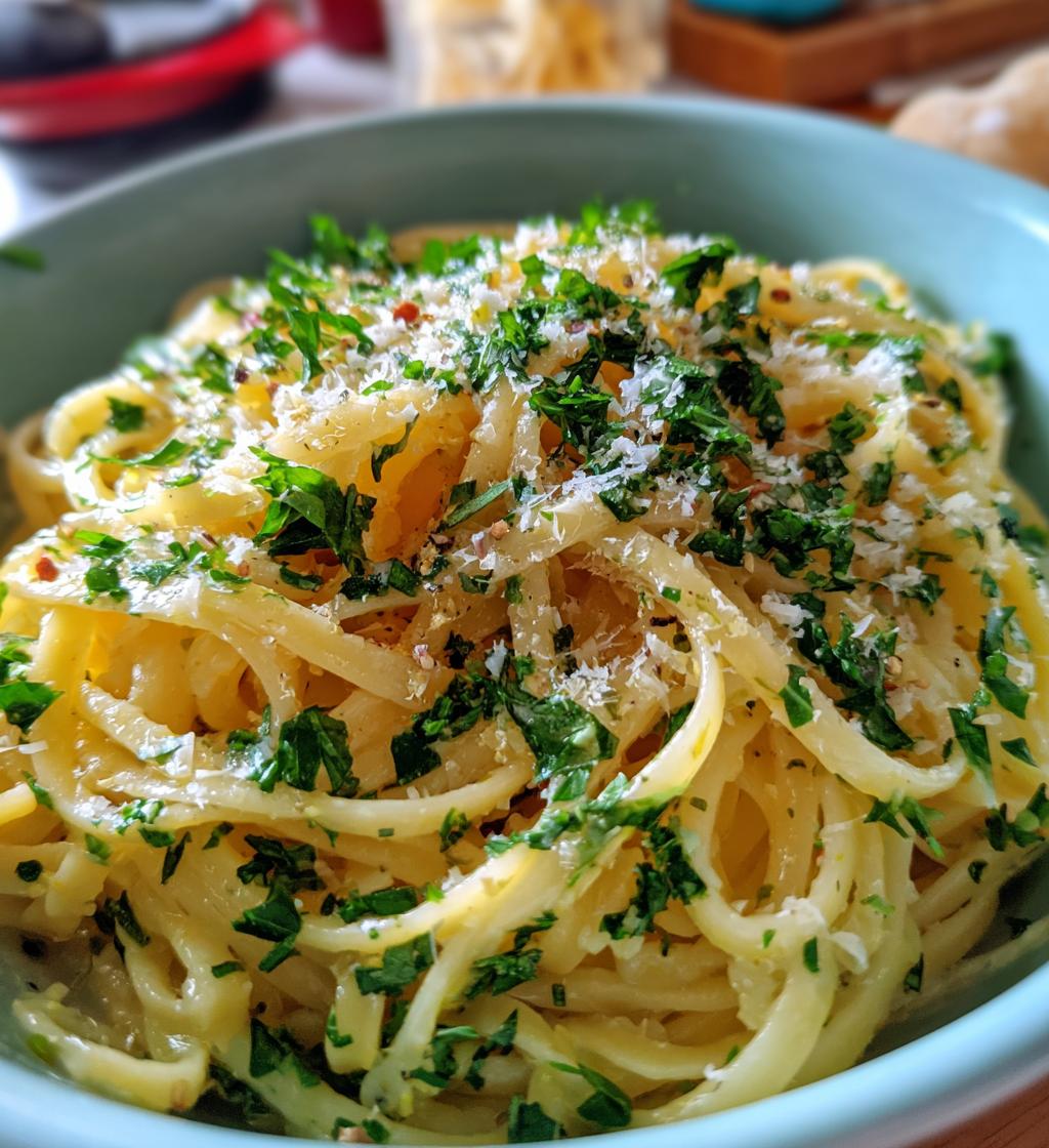 lemon butter linguine - detail 1
