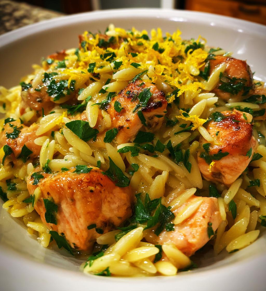 lemon chicken orzo