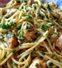 lemon garlic chicken pasta