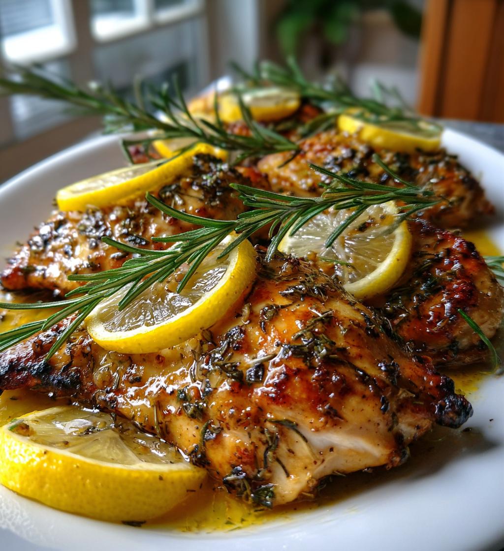 lemon garlic rosemary chicken - detail 1