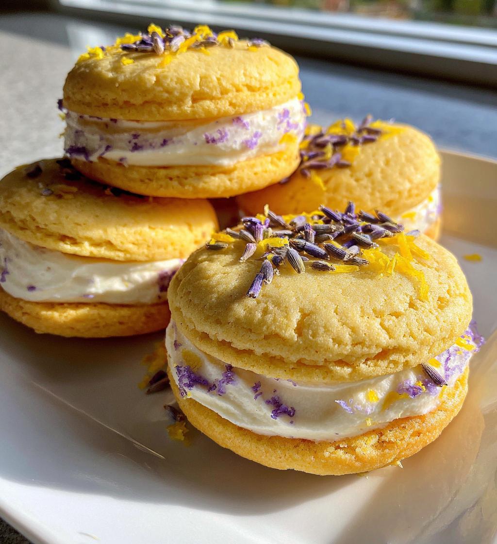 lemon lavender sandwich cookies