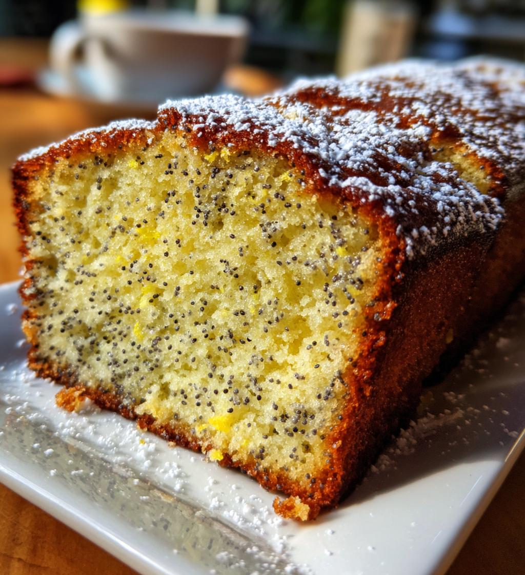 lemon poppy seed cake - detail 1