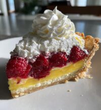 lemon raspberry layered pie