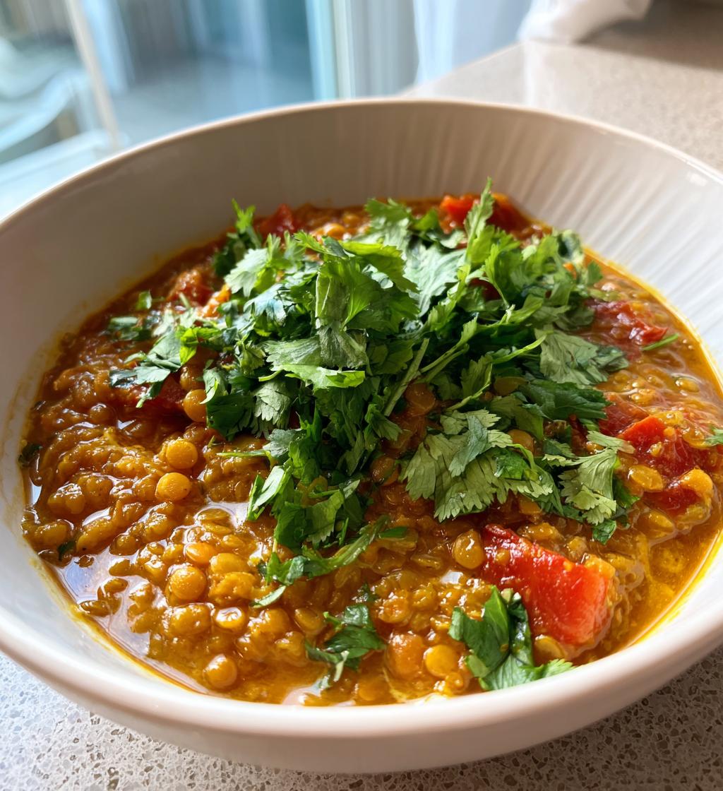 lentil curry with coconut milk
