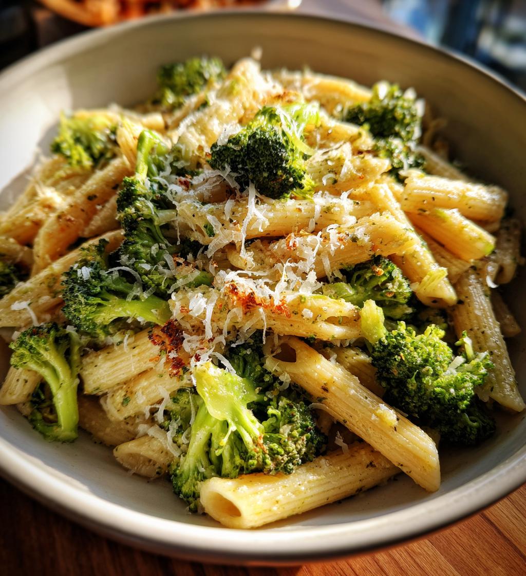 light healthy broccoli pasta