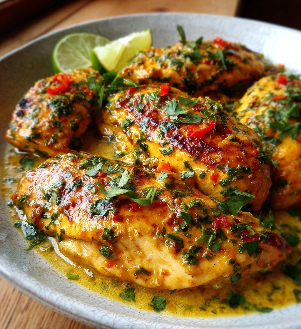 lime chilli coconut chicken - detail 1