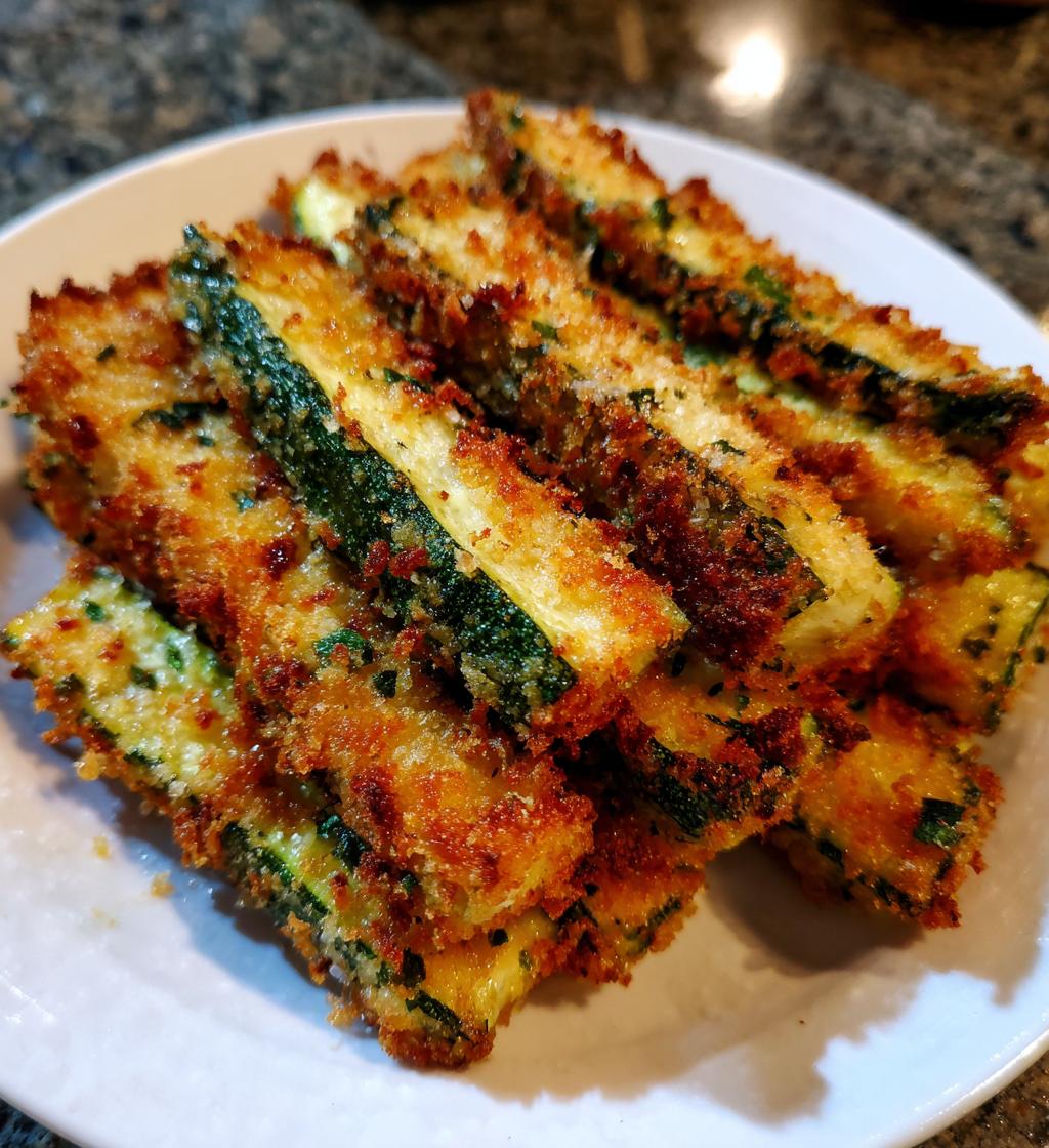 low calorie air fryer zucchini fries - detail 1