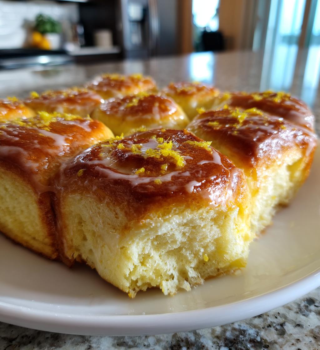 lusciously soft lemon rolls - detail 1