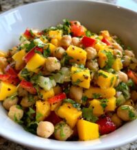 mango chickpea salad