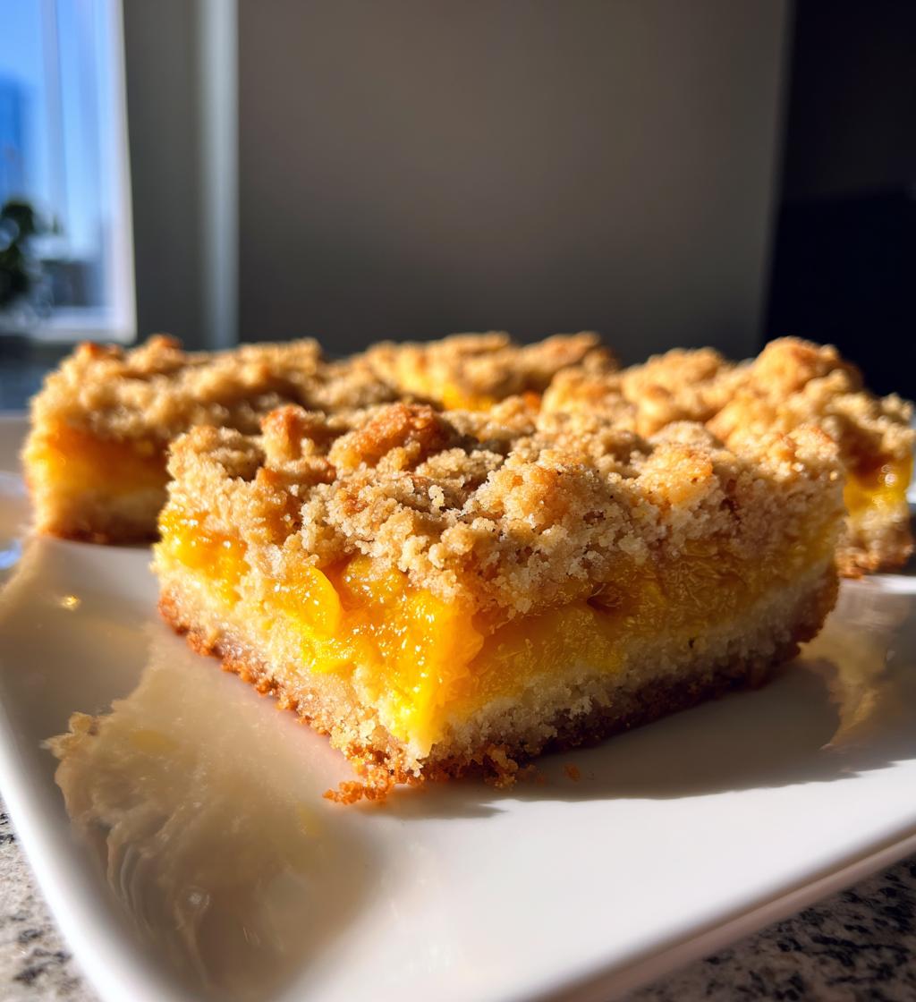 mango crumb bars