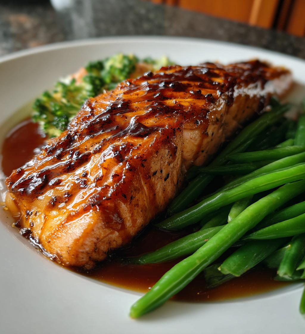 maple bourbon glazed salmon - detail 1