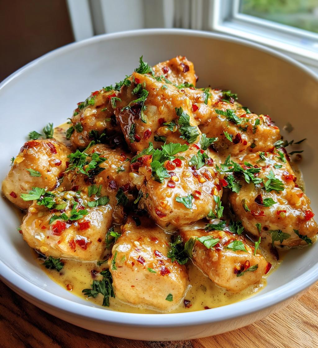 maple garlic chicken bites with spicy cajun alfredo