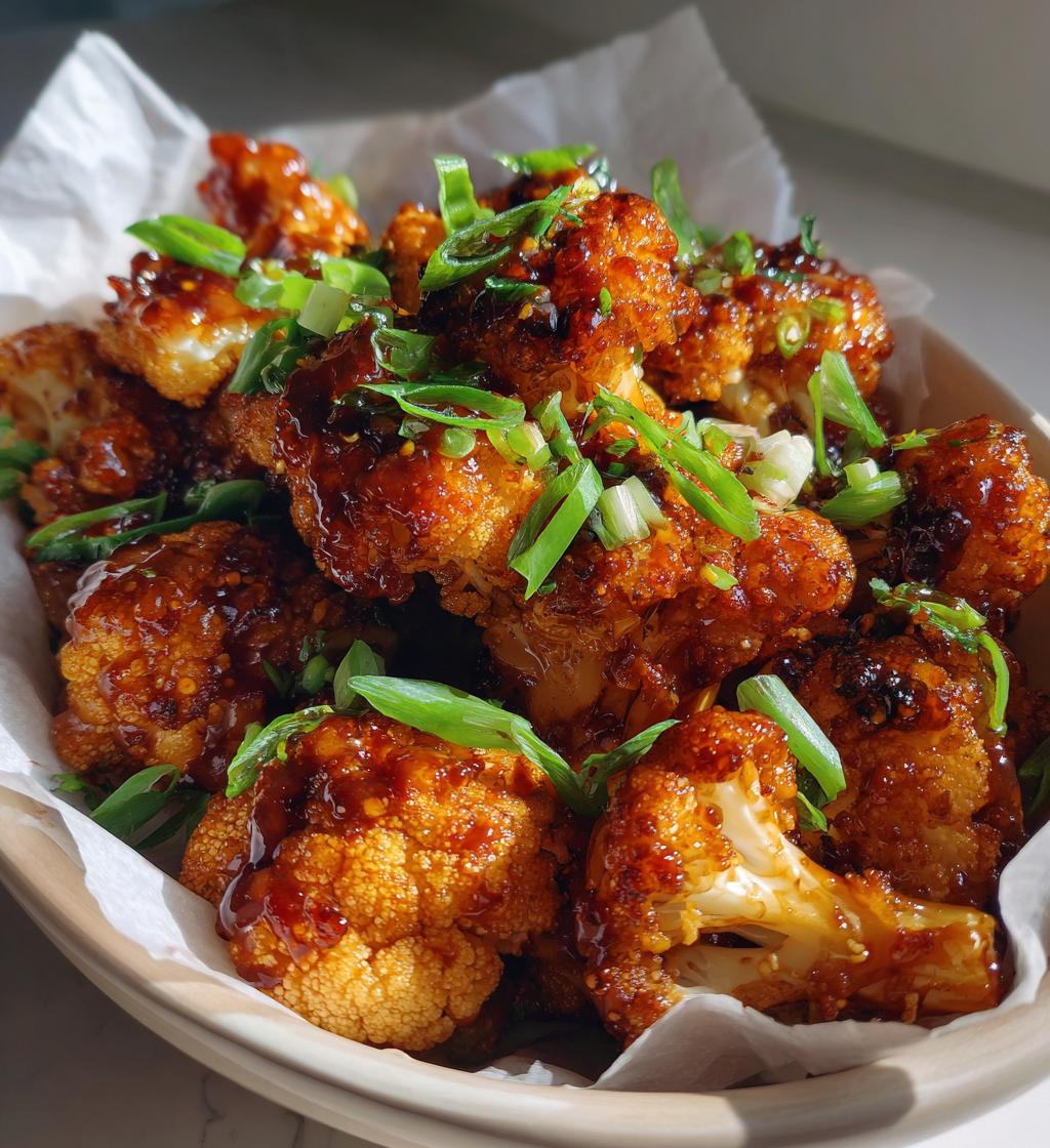 maple sriracha cauliflower bliss