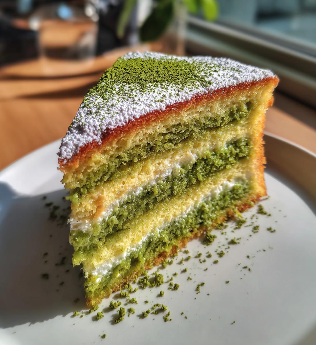 matcha dream cake - detail 1