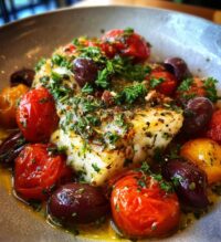 mediterranean baked cod