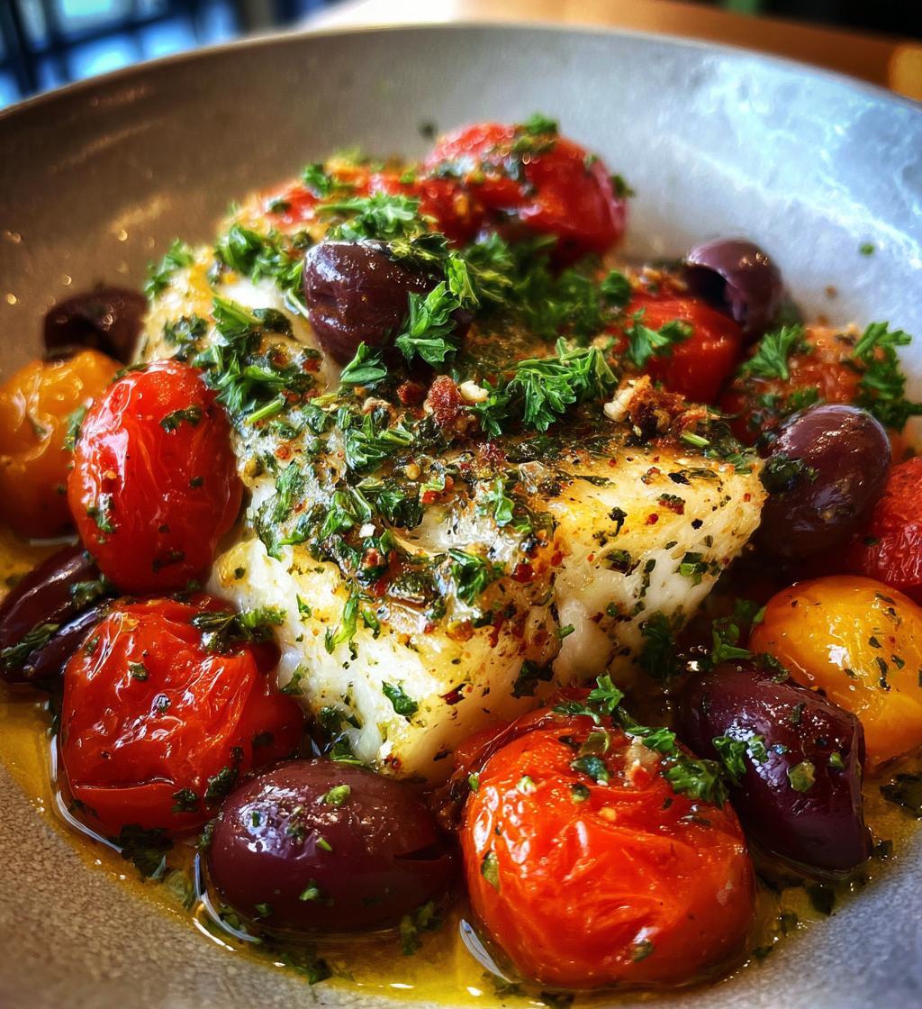 mediterranean baked cod