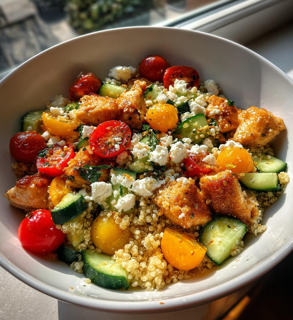 mediterranean chicken bowl
