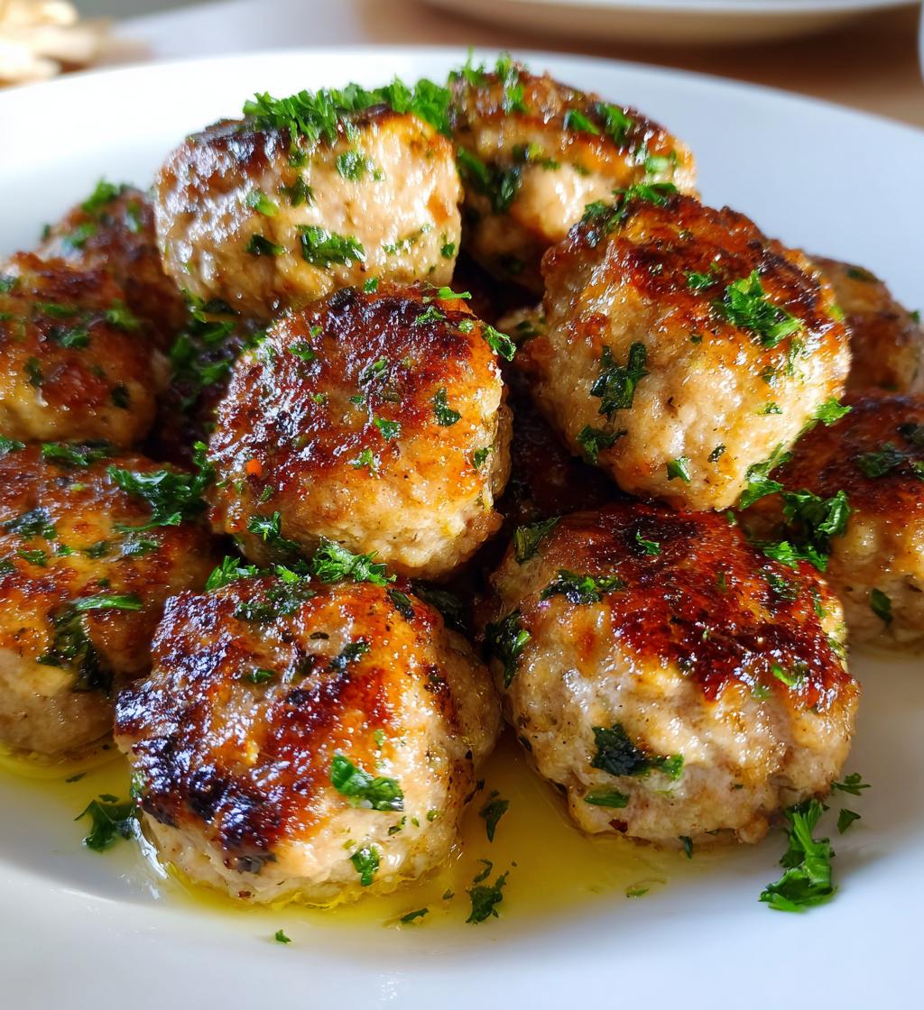 mediterranean chicken meatballs - detail 1