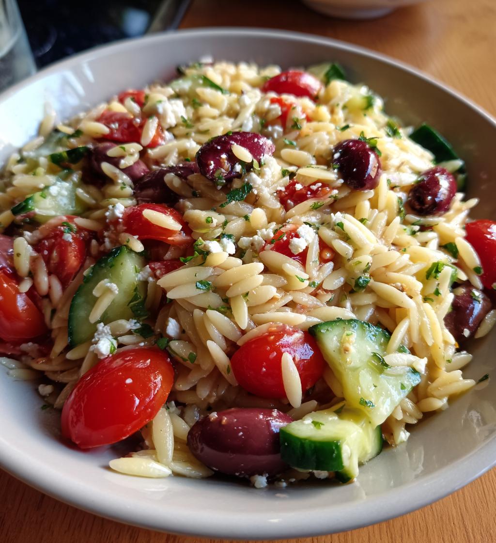 mediterranean orzo pasta salad