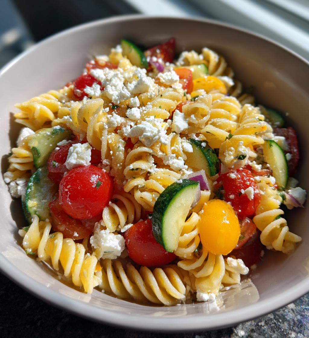 mediterranean pasta salad - detail 1