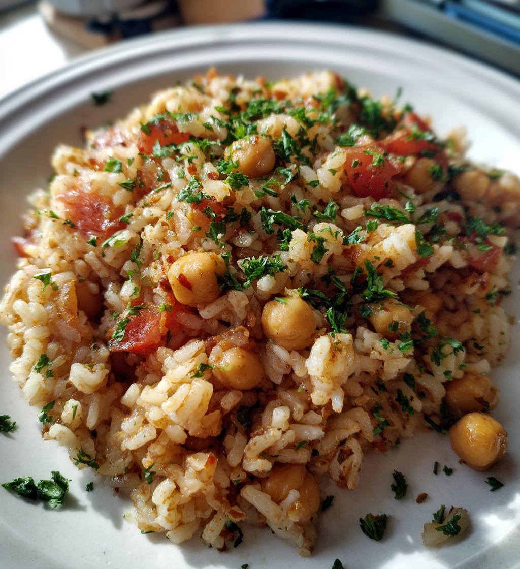 mediterranean rice and beans - detail 1