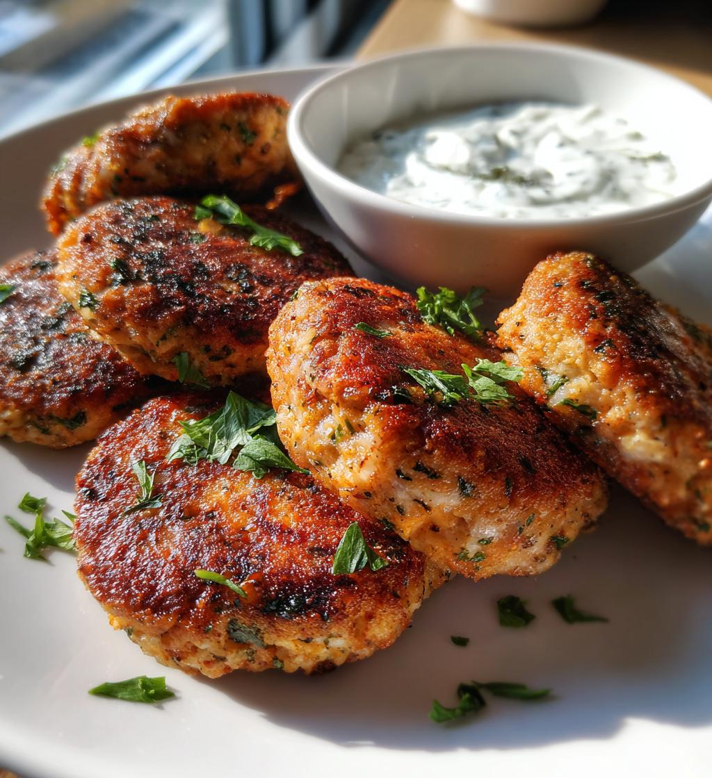 mediterranean salmon patties - detail 1