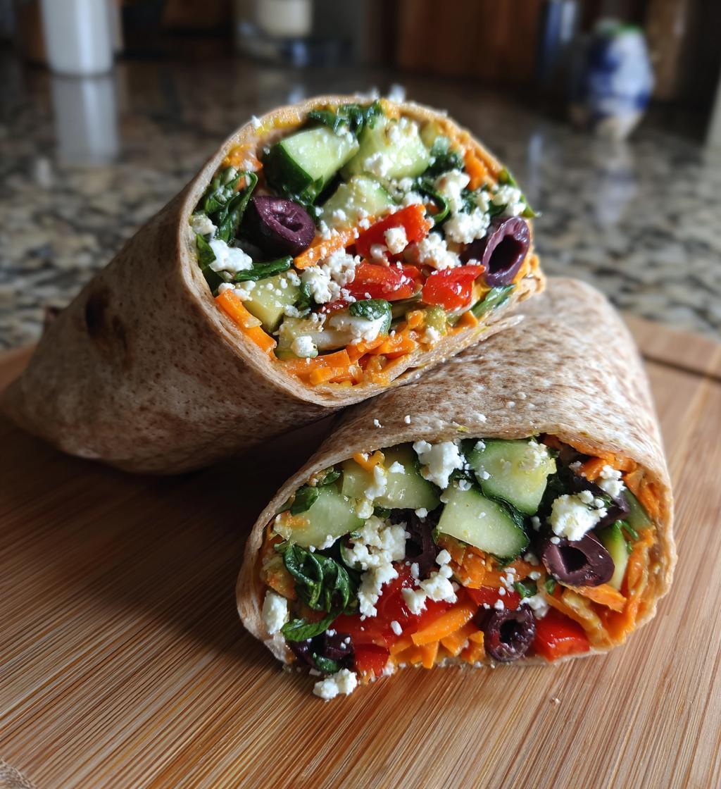 mediterranean veggie wraps