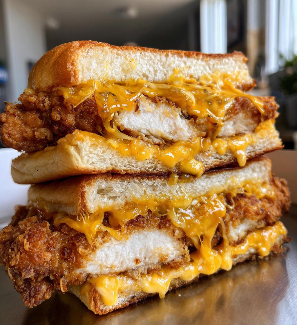 melty cheesy chicken sandwich