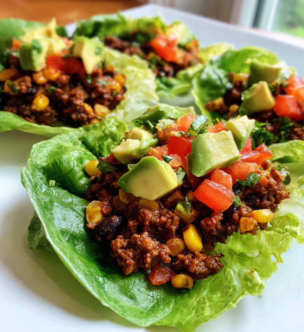 mexican ground beef lettuce wraps