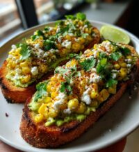 mexican street corn avocado toast
