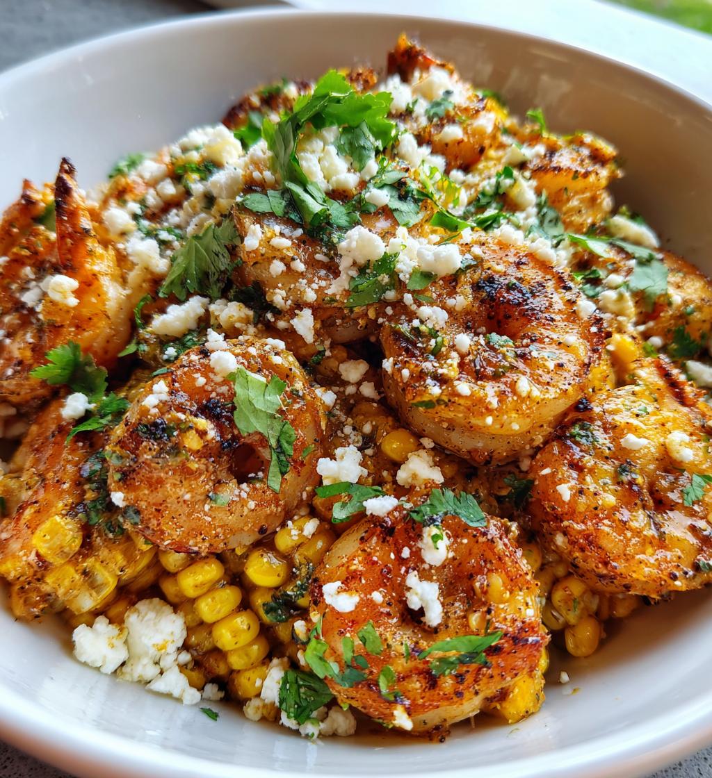 mexican street corn shrimp - detail 1