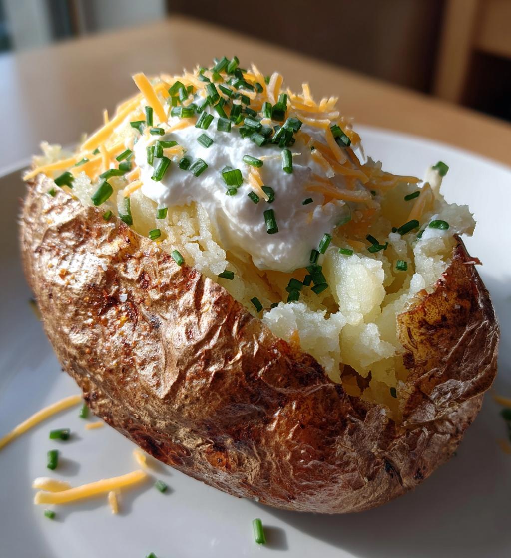 microwave baked potato - detail 1