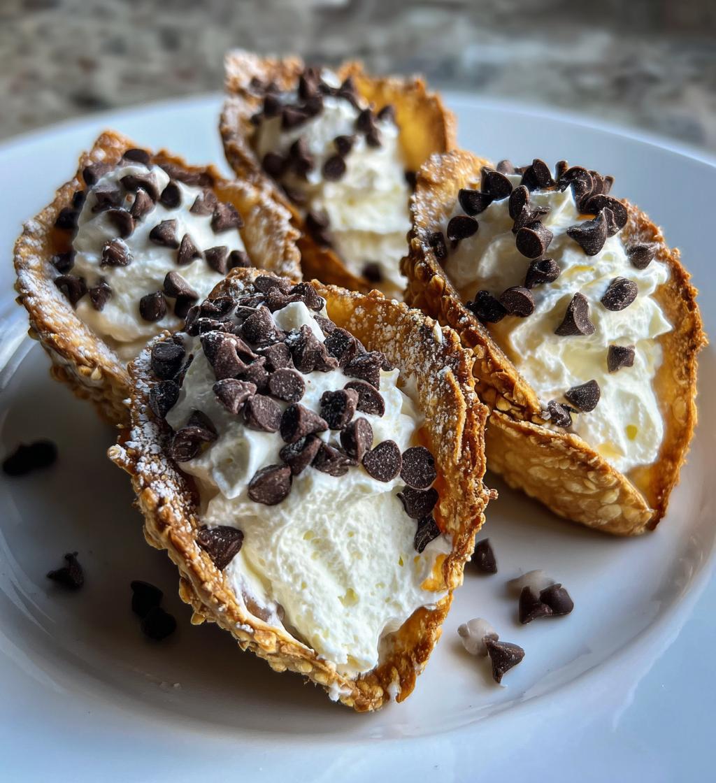mini cannoli cups - detail 1