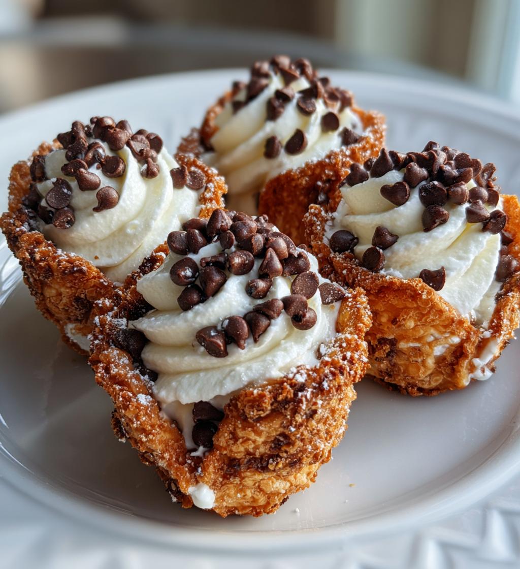 mini cannoli cups