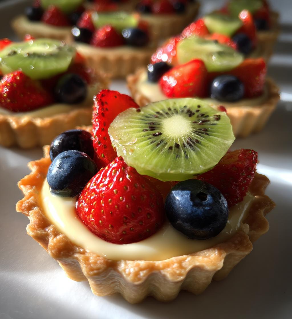 mini fruit tarts with pastry cream - detail 1