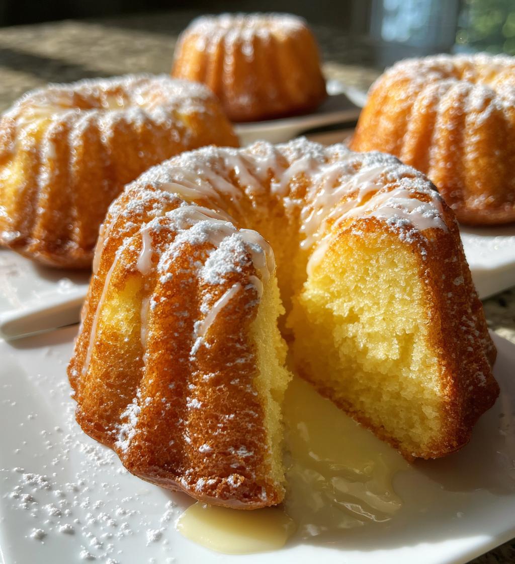 mini lemon bundt cakes recipe - detail 1