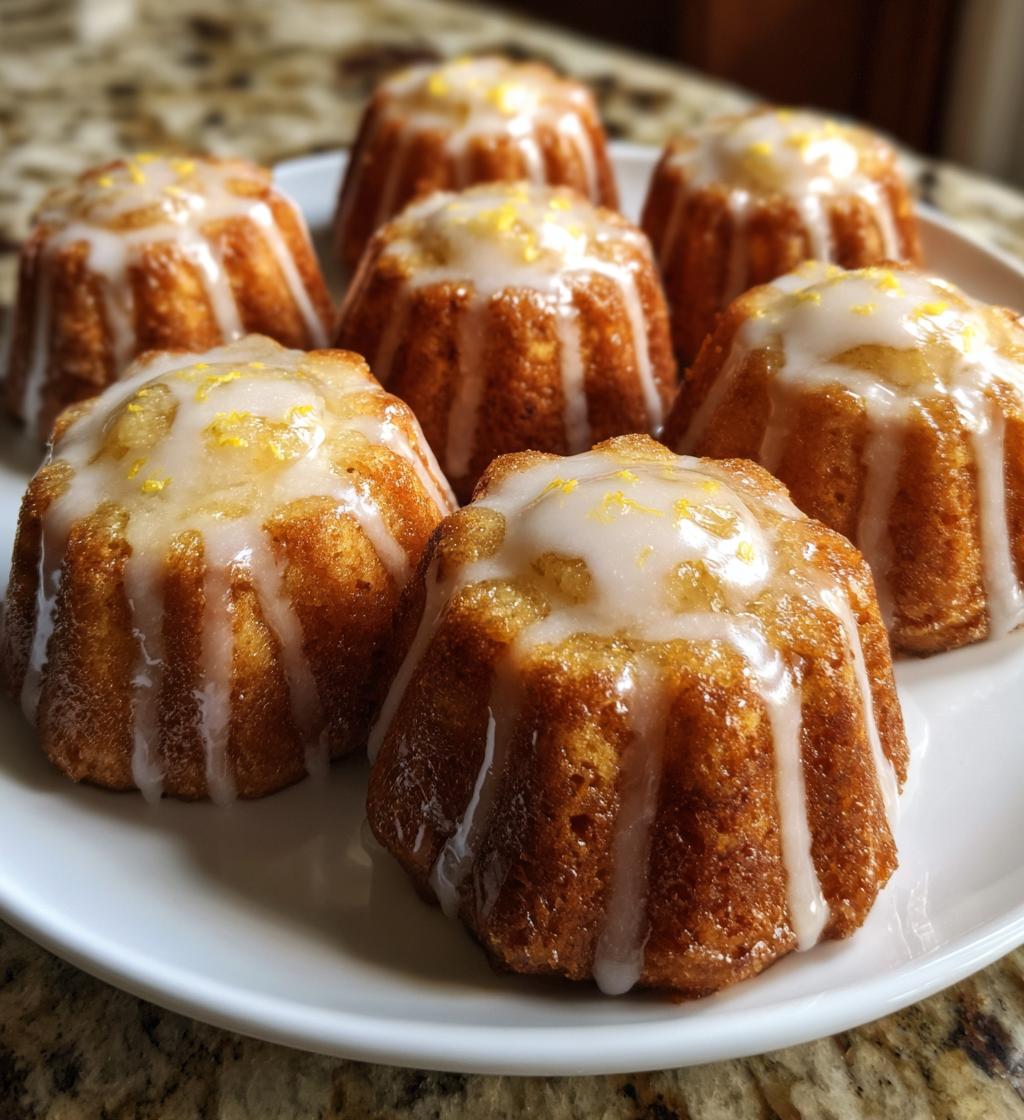 mini lemon bundt cakes recipe - detail 1