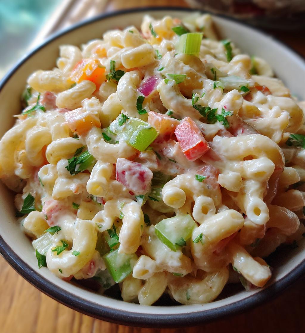 moms signature macaroni salad