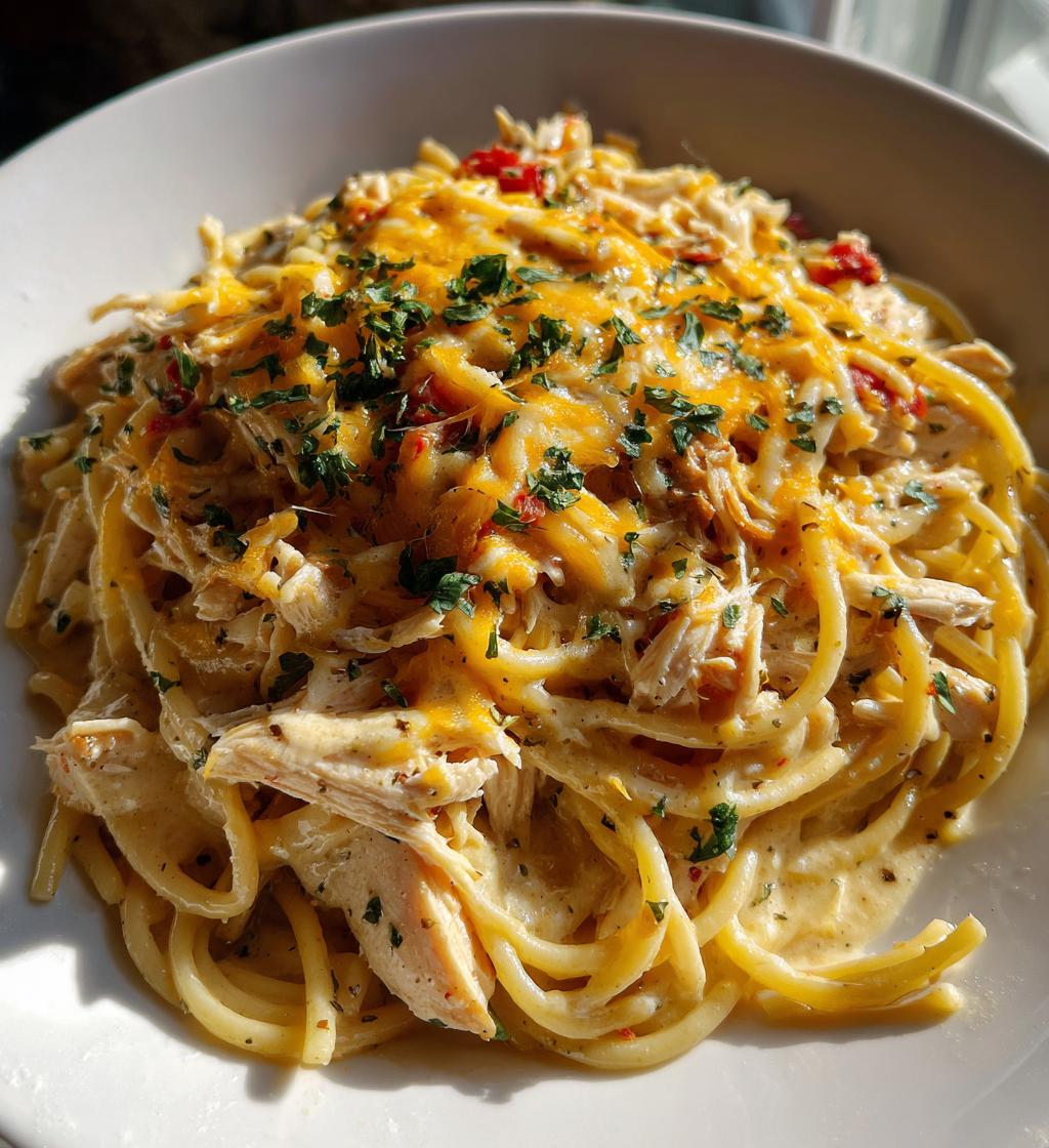 monterey chicken spaghetti - detail 1