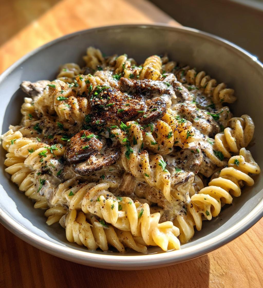mushroom stroganoff pasta