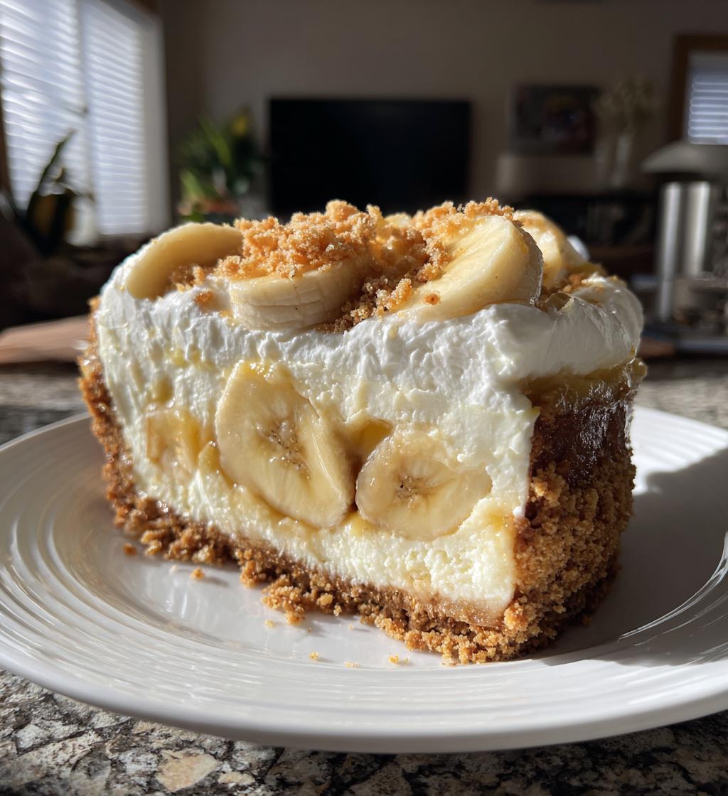 no bake banana pudding cheesecake - detail 1