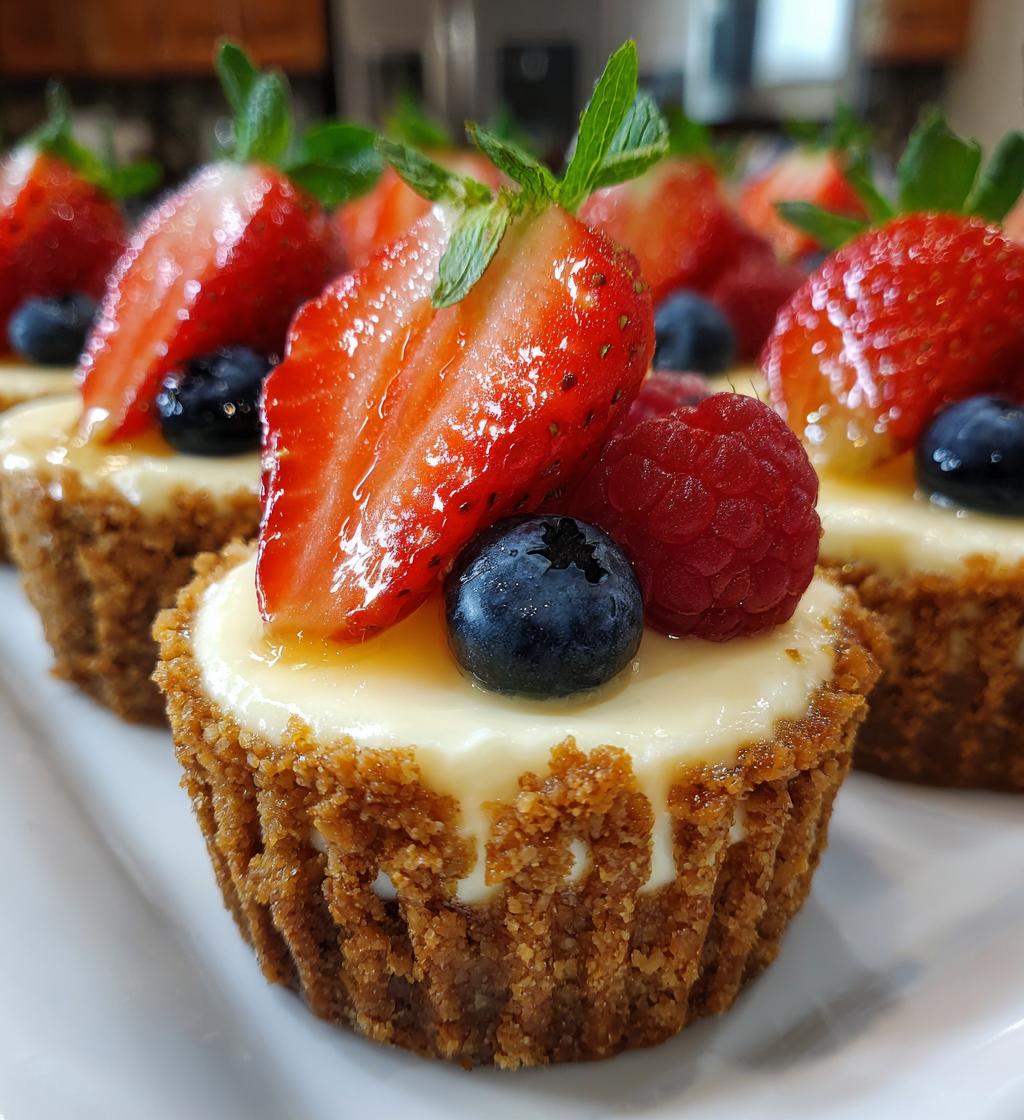 no bake mini cheesecakes - detail 1