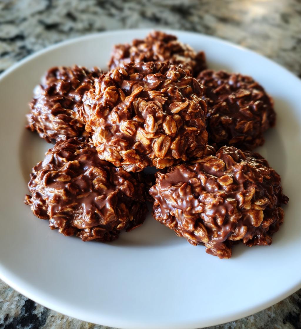 no bake oatmeal cookies - detail 1