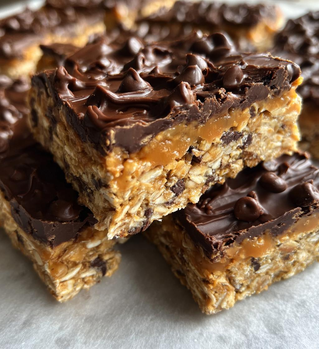 no bake peanut butter oatmeal bars - detail 1
