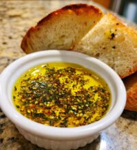 olive oil dip with warm bread