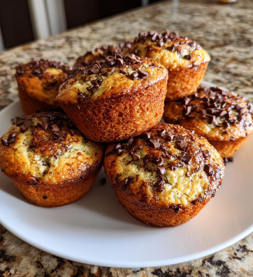 one bowl banana chocolate muffins