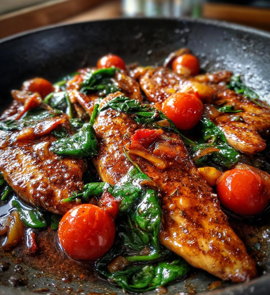 one pan balsamic chicken - detail 1