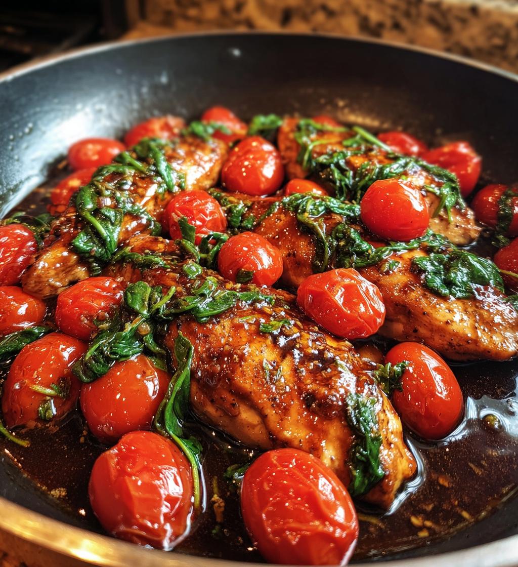 one pan balsamic chicken