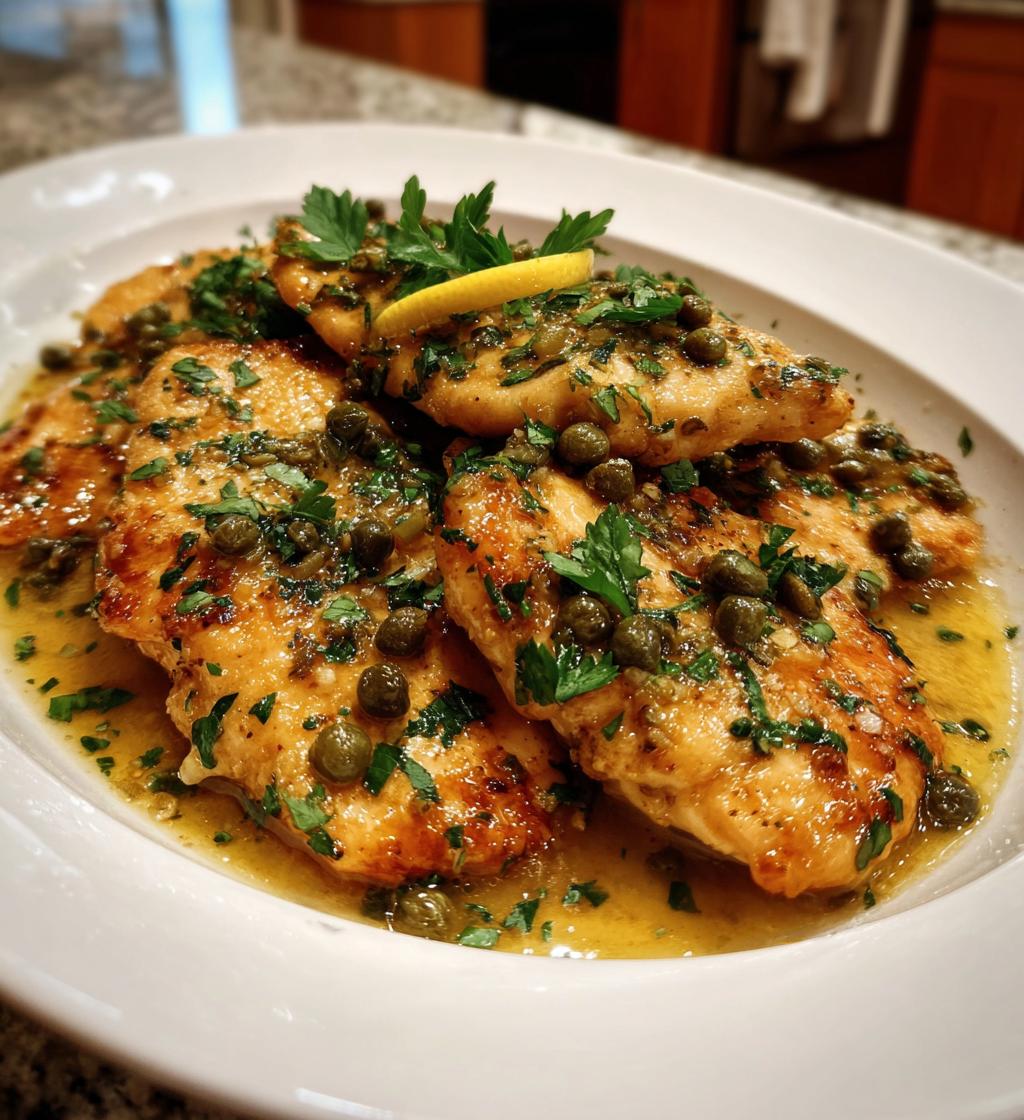 one pot chicken piccata - detail 1