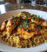 one pot garlic butter chicken and quinoa